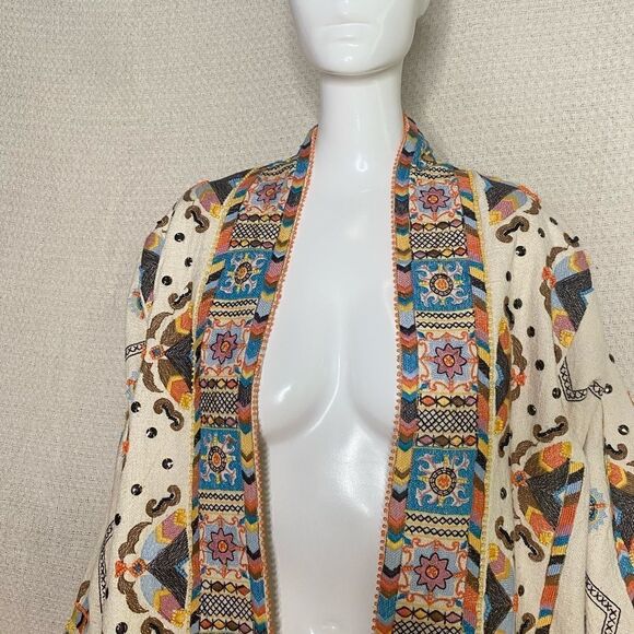 New Mauve Coloma Embroidered Jacket - Picture 6 of 7